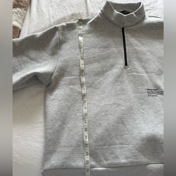 White Fox Caught Up With You Zip Front Sweater - Picture 4 of 11